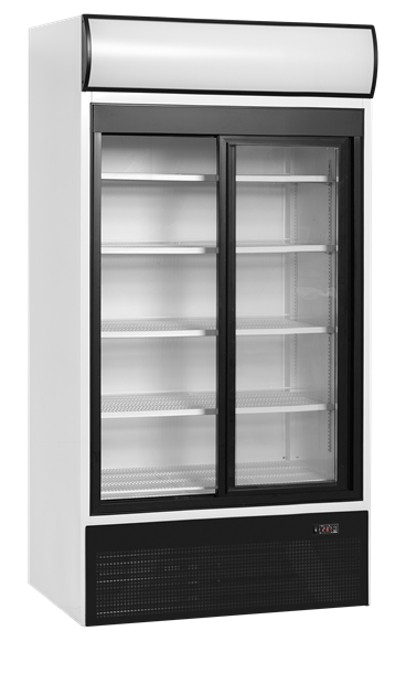 TFW-FSC1000S 2-dörrars displaykyl med skärm