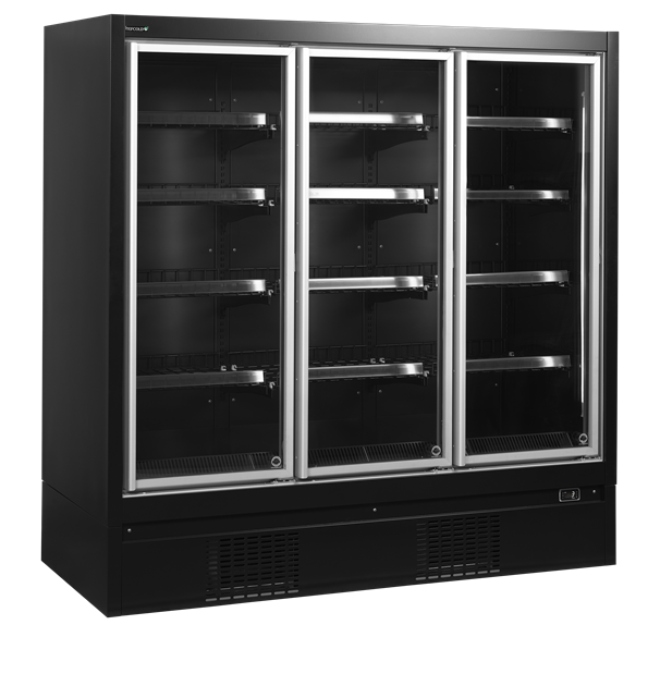 TFW-EXTRA1875FD Multideck-frys med dörrar helt i glas och flerkoppling