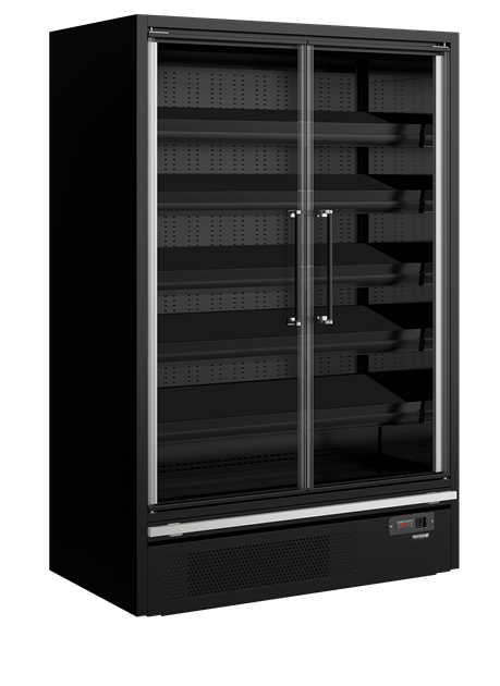TFW-Galaxy+ GP14FGD Maxi Black 880 mm djup multideck-kyl med dörrar