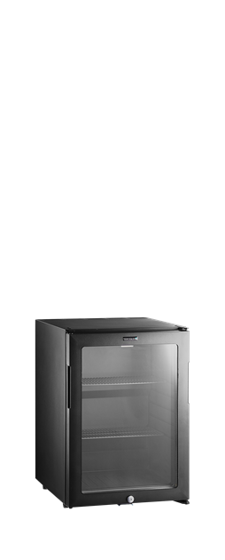 TFW-TM44G-1 Svart minibar-kylskåp med glasdörr
