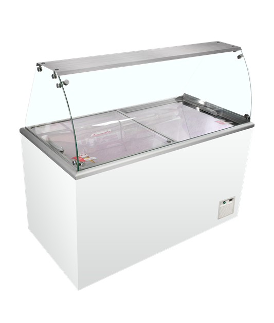 TFW-IDA500-W1+ Statisk displayfrys för skopglass