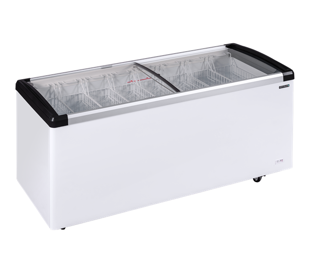 TFW-IDB500-W1 Modern glassfrys med glaslock